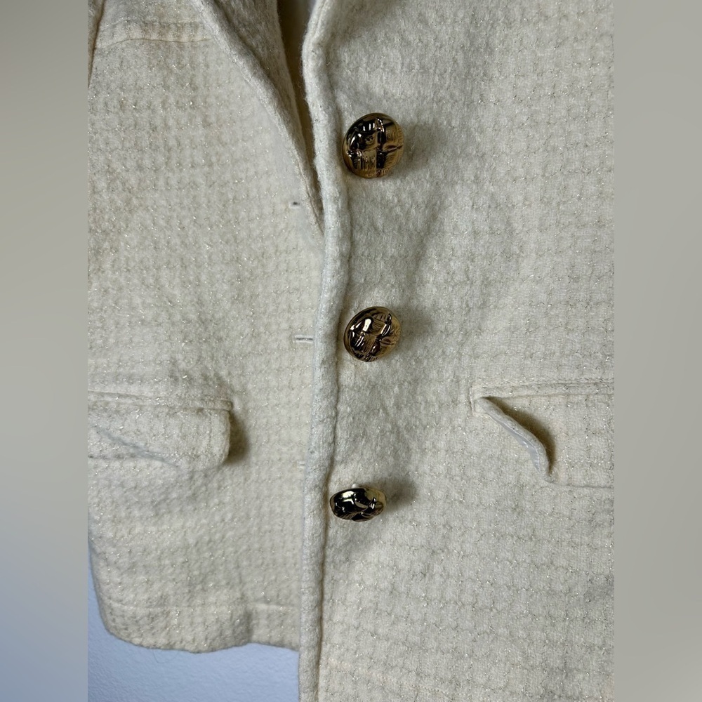Juicy Couture tweed jacket Chanel style, wool. Size 10 - Picture 3 of 12